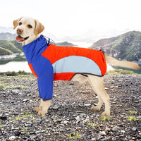 HKM-9103421 Waterproof Warm Shell Jacket for Dogs in Red and Blue - Sizes XS to XXL Available