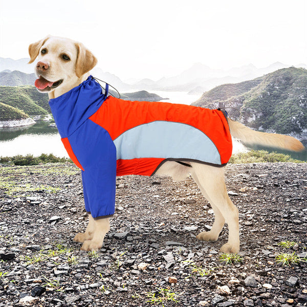 HKM-9103421 Waterproof Warm Shell Jacket for Dogs in Red and Blue - Sizes XS to XXL Available