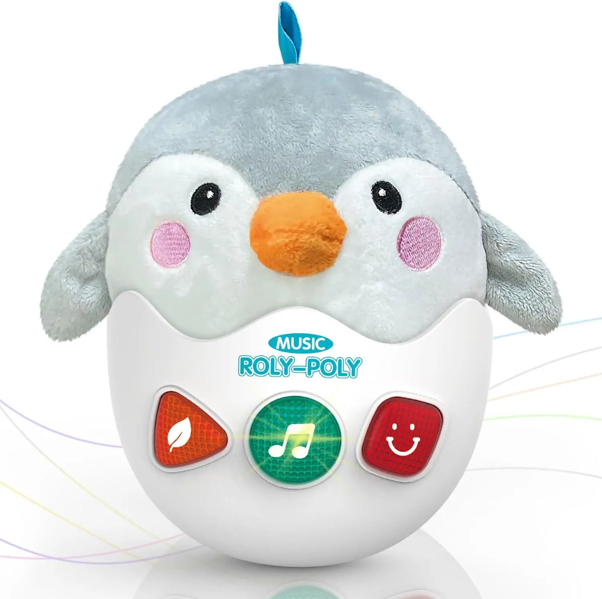 HKM-910355 Soft Plush Penguin Musical Toy for Babies – Stress Relief Cotton Stuffed Animal for Newborns