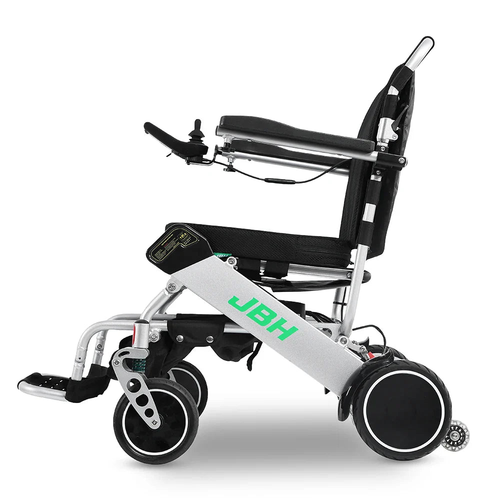 HKM-910419 Airline Approved Lightweight Folding Wheelchair with Powerful Motors and Long Range