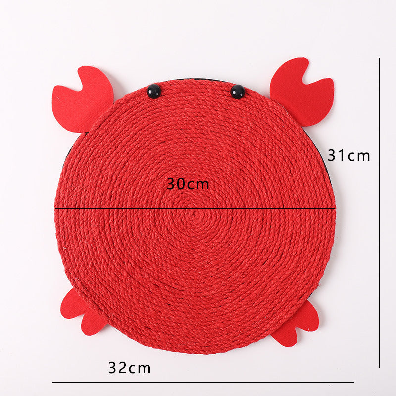 HKM-9104957 Avocado Cat Scratch Board with Durable Anti-Scratch EVA and Sisal Rope Design