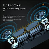 HKM-910547 10W Wireless Bluetooth 5.2 Sound Bar Speaker for Projectors, TVs, PCs, and Smartphones