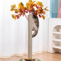 HKM-9105597 Maple Leaf Cat Tree with Sisal for Scratching and Climbing