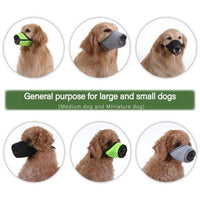 HKM-9108029 Breathable Mesh Dog Muzzle for Medium Dogs - Adjustable Fit for Biting and Barking