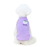 HKM-9110333 Embroidered Cotton Dog Vest in Pink, Yellow, and Purple – Sizes S to XXL