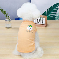 HKM-9110333 Embroidered Cotton Dog Vest in Pink, Yellow, and Purple – Sizes S to XXL