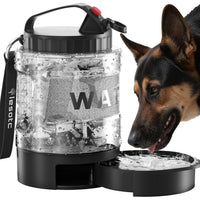 HKM-9110589 Portable Dog Water Bottle with Pull-out Bowl ¨C Ideal for Outdoor Activities, Road Trips, and Parks