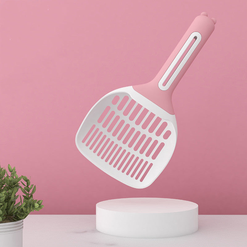 HKM-9110717 Large Cat Litter Scoop with Long Handle and Pores in Various Colors