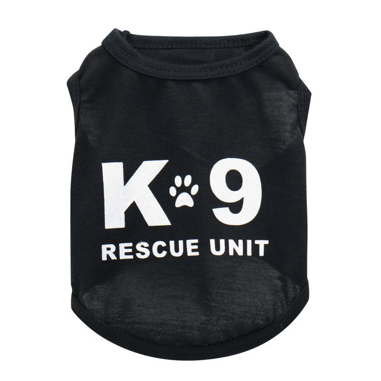 HKM-9111101 Breathable Cartoon Dog Vest for Spring and Autumn - Lightweight Polyester Design
