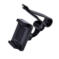 HKM-911251 Car Sun Visor Phone Mount for Universal Mobile Devices - Adjustable Clip for 35-90mm Widths, High Stability and Safe Viewing