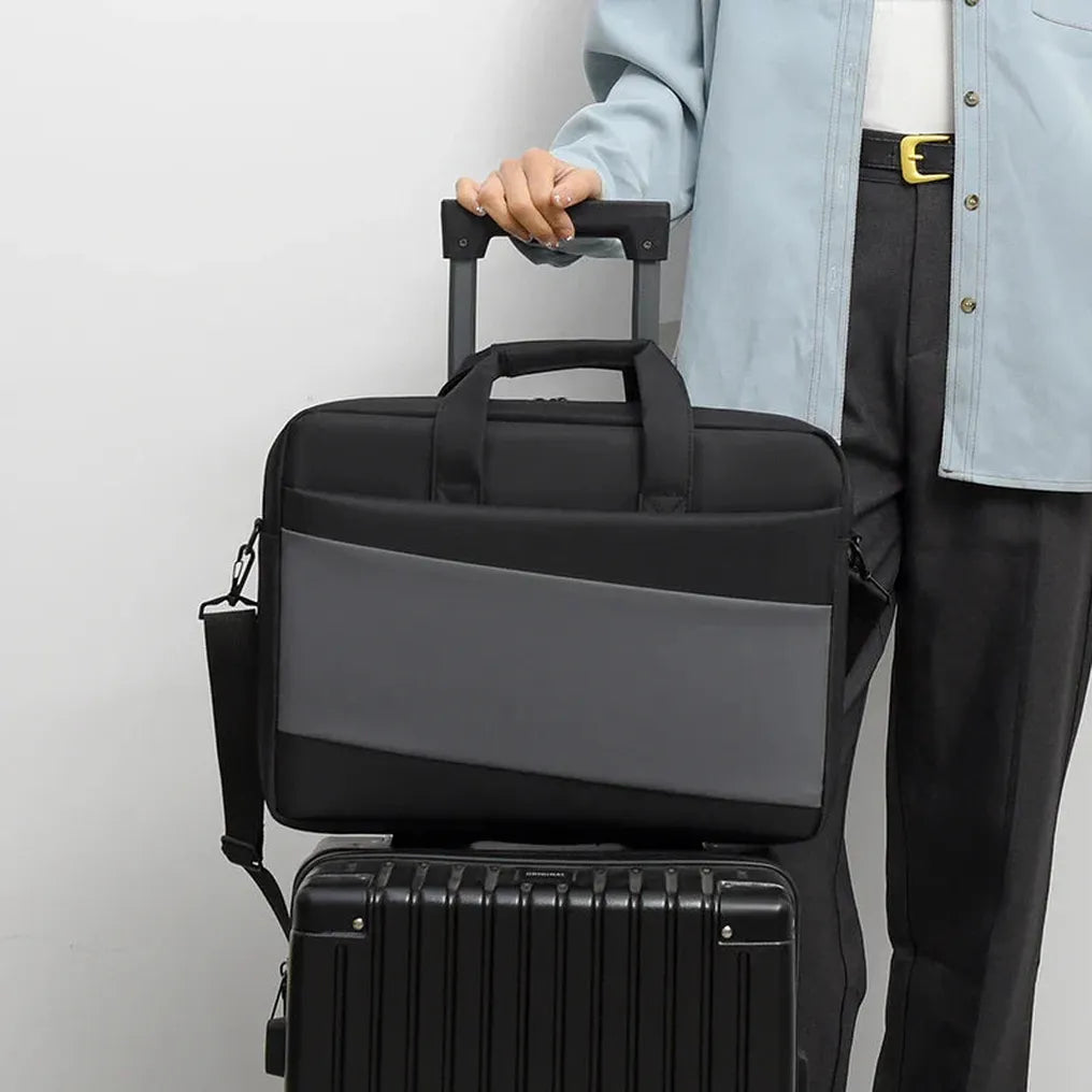 HKM-911251 Waterproof Single Shoulder Laptop Bag Made of Durable Polyester and Nylon for Travel and Work