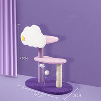 HKM-9113789 Multi-Level Cat Climbing Frame with Sisal Post and Interactive Ball