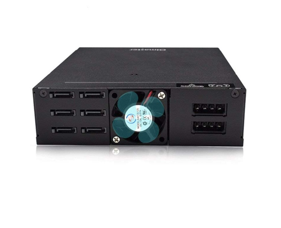HKM-911379 6 Bay 2.5-Inch SATA Hard Disk Enclosure with Built-In Optical Drive Bay and Cooling Fan