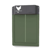 HKM-9114173 Automatic Chicken Coop Pet Door in Brown and Red Plastic