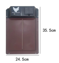 HKM-9114173 Automatic Chicken Coop Pet Door in Brown and Red Plastic