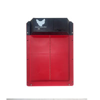 HKM-9114173 Automatic Chicken Coop Pet Door in Brown and Red Plastic