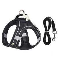 HKM-9114301 Universal Breathable Mesh Reflective Adjustable Pet Harness with 1.5m Rope - Available in Multiple Colors