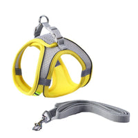 HKM-9114301 Universal Breathable Mesh Reflective Adjustable Pet Harness with 1.5m Rope - Available in Multiple Colors