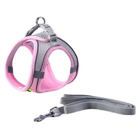 HKM-9114301 Universal Breathable Mesh Reflective Adjustable Pet Harness with 1.5m Rope - Available in Multiple Colors
