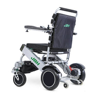 HKM-911571 Aluminum Alloy Folding Electric Wheelchair with 120kg Capacity and 20km Range