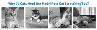 HKM-9115965 Indoor Multi-Activity Cat Playground with Scratch Post, Soft Groomer, and Ball Track