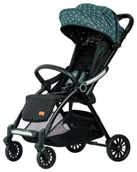 HKM-9117395 dark green print stroller showcase