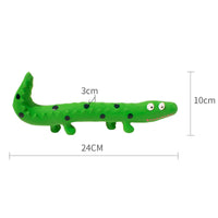 HKM-9117757 Interactive Lizard Shaped Dog Chew Toy for Aggressive Chewers - Squeaky, Durable, and Teeth-Cleaning Fun for All Breeds