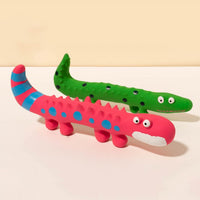 HKM-9117757 Interactive Lizard Shaped Dog Chew Toy for Aggressive Chewers - Squeaky, Durable, and Teeth-Cleaning Fun for All Breeds