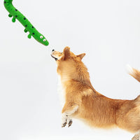HKM-9117757 Interactive Lizard Shaped Dog Chew Toy for Aggressive Chewers - Squeaky, Durable, and Teeth-Cleaning Fun for All Breeds