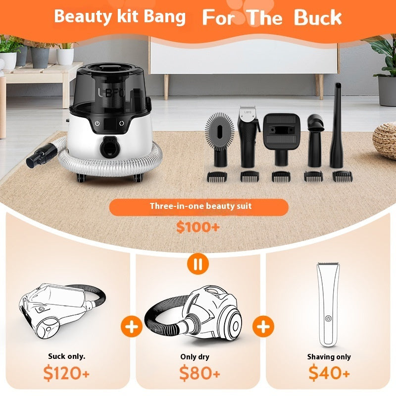 HKM-9118141 High-Power Low Noise Pet Hair Suction Cleaning and Blowing Tool with Trimmer and Brushes