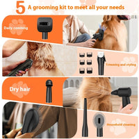 HKM-9118141 High-Power Low Noise Pet Hair Suction Cleaning and Blowing Tool with Trimmer and Brushes