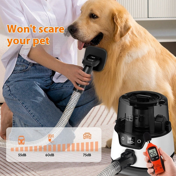 HKM-9118141 High-Power Low Noise Pet Hair Suction Cleaning and Blowing Tool with Trimmer and Brushes