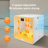 HKM-911955 Pet Drying Box for Cats and Dogs - Blowing Drying Fan, Eco-Friendly Design, 110-240V, Plastic Material