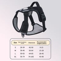 HKM-9120061 Adjustable Large Dog Chest Harness with Leash - Available in Multiple Colors