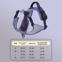 HKM-9120061 Adjustable Large Dog Chest Harness with Leash - Available in Multiple Colors