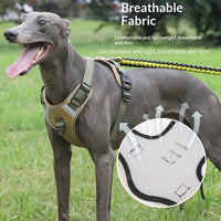 HKM-9120061 Adjustable Large Dog Chest Harness with Leash - Available in Multiple Colors
