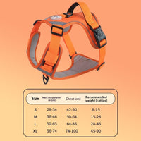 HKM-9120061 Adjustable Large Dog Chest Harness with Leash - Available in Multiple Colors