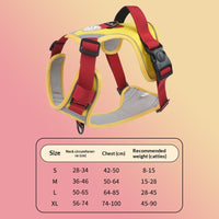 HKM-9120061 Adjustable Large Dog Chest Harness with Leash - Available in Multiple Colors