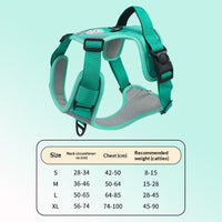 HKM-9120061 Adjustable Large Dog Chest Harness with Leash - Available in Multiple Colors