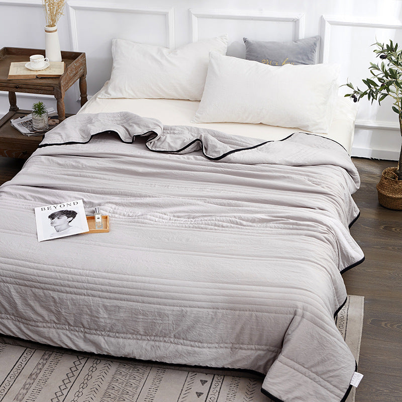 HKM-912019 Cotton Quilted Cooling Blanket - Summer Air Conditioning Quilt in Multiple Sizes
