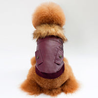 HKM-9120829 Warm Pet Fur Collar Coat in Black and Wine Red - European and American Style, Available in Multiple Sizes
