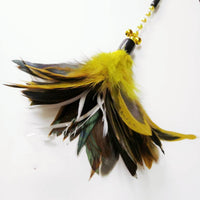 HKM-9121085 Colorful Feather Cat Toy Stick for Engaging Playtime and Exercise