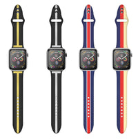 HKM-912211 Striped Silicone Watch Band for iWatch Series 1/2/3/4