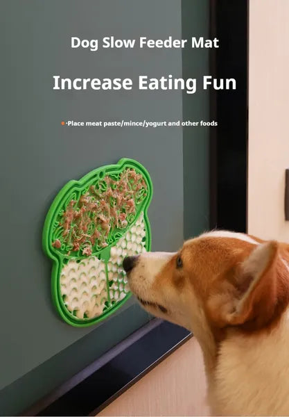 HKM-9122237 Suction Dog and Cat Slow Feeder Mat for Enrichment and Mealtime Fun