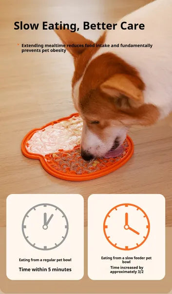 HKM-9122237 Suction Dog and Cat Slow Feeder Mat for Enrichment and Mealtime Fun