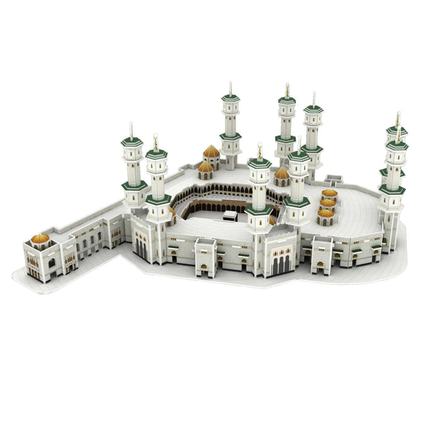 HKM-912339 3D Paper Puzzle Model of the Great Mosque of Mecca - DIY Assemble Home Decor Toy for Age 8 and Up