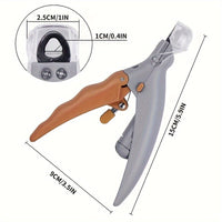 HKM-9123517 LED Pet Nail Trimmer with Magnifying Glass and Nail Catcher for Safe Dog and Cat Clipping