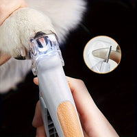 HKM-9123517 LED Pet Nail Trimmer with Magnifying Glass and Nail Catcher for Safe Dog and Cat Clipping