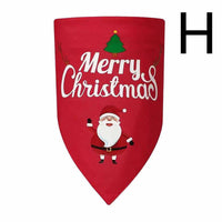 HKM-9123645 Reversible Christmas Triangle Dog Bandana in Red and Green, Double-Layer Polyester, 70x48x48CM