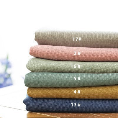 HKM-912403 Velvet Linen Curtain Fabric - Imitation Hemp, High Shading Vertical & Roman Blinds, Various Colors Available